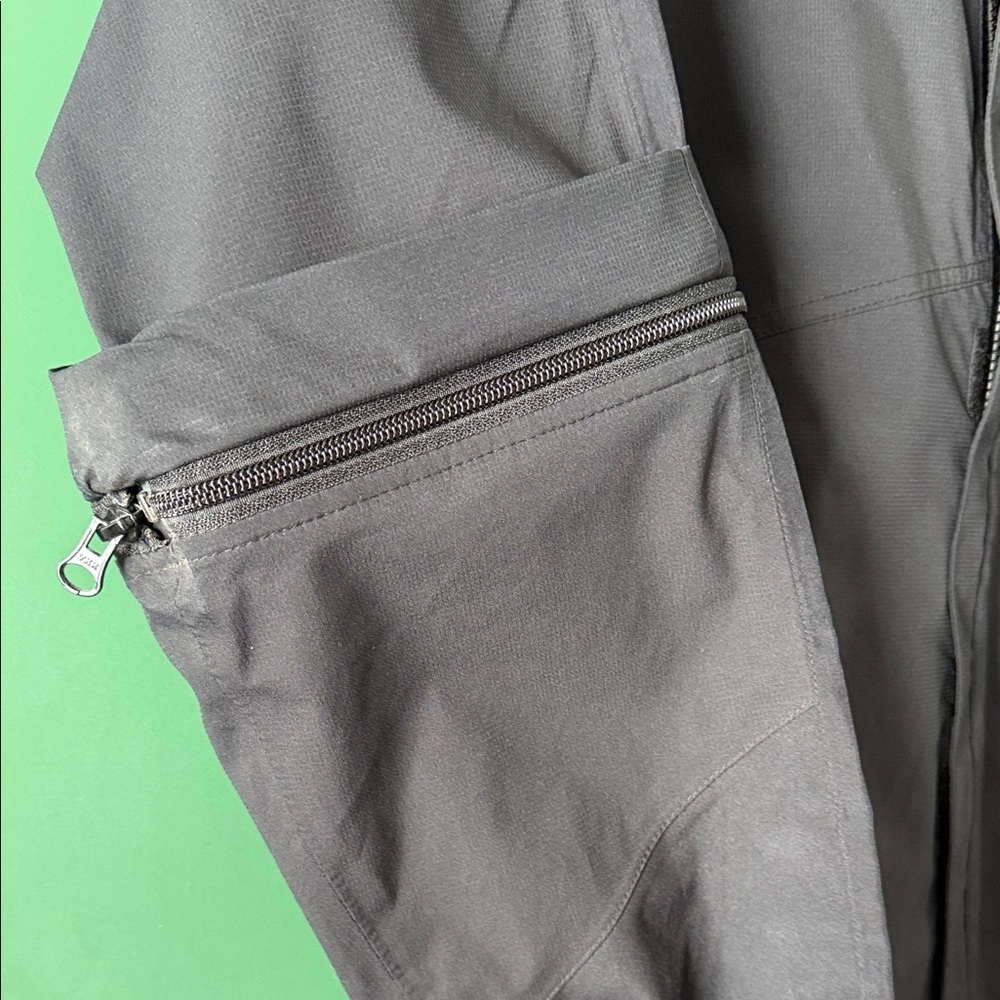 FootJoy DRYJOYS Convertible Arms Mens M Classic Black Windbreaker Golf - Picture 8 of 9